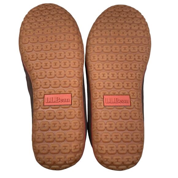 L.L. Bean Men’s Mountain Brown Suede Shearling Slippers Size US 10 - Picture 9 of 10